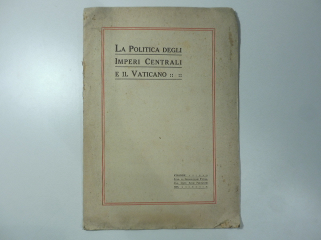 La politica degli imperi centrali e il Vaticano